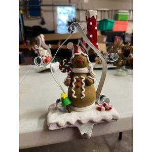 Gingerbread Snowman Stocking Holder